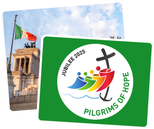 Vatican Jubilee 2025 logo symbolizing pilgrimage and hope